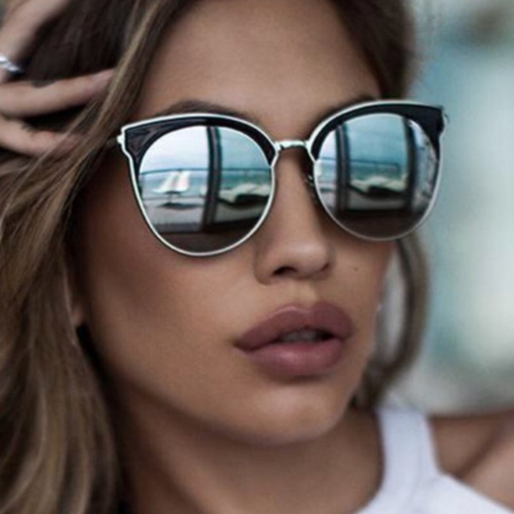 Silver Mirrored Mia Bella Quay Australia Sunglasses + 1 Bonus No Brand Pair